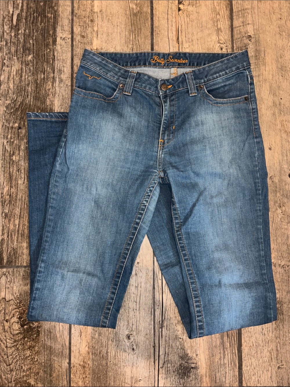 Betty seventeen western Women's Blue Denim Jeans